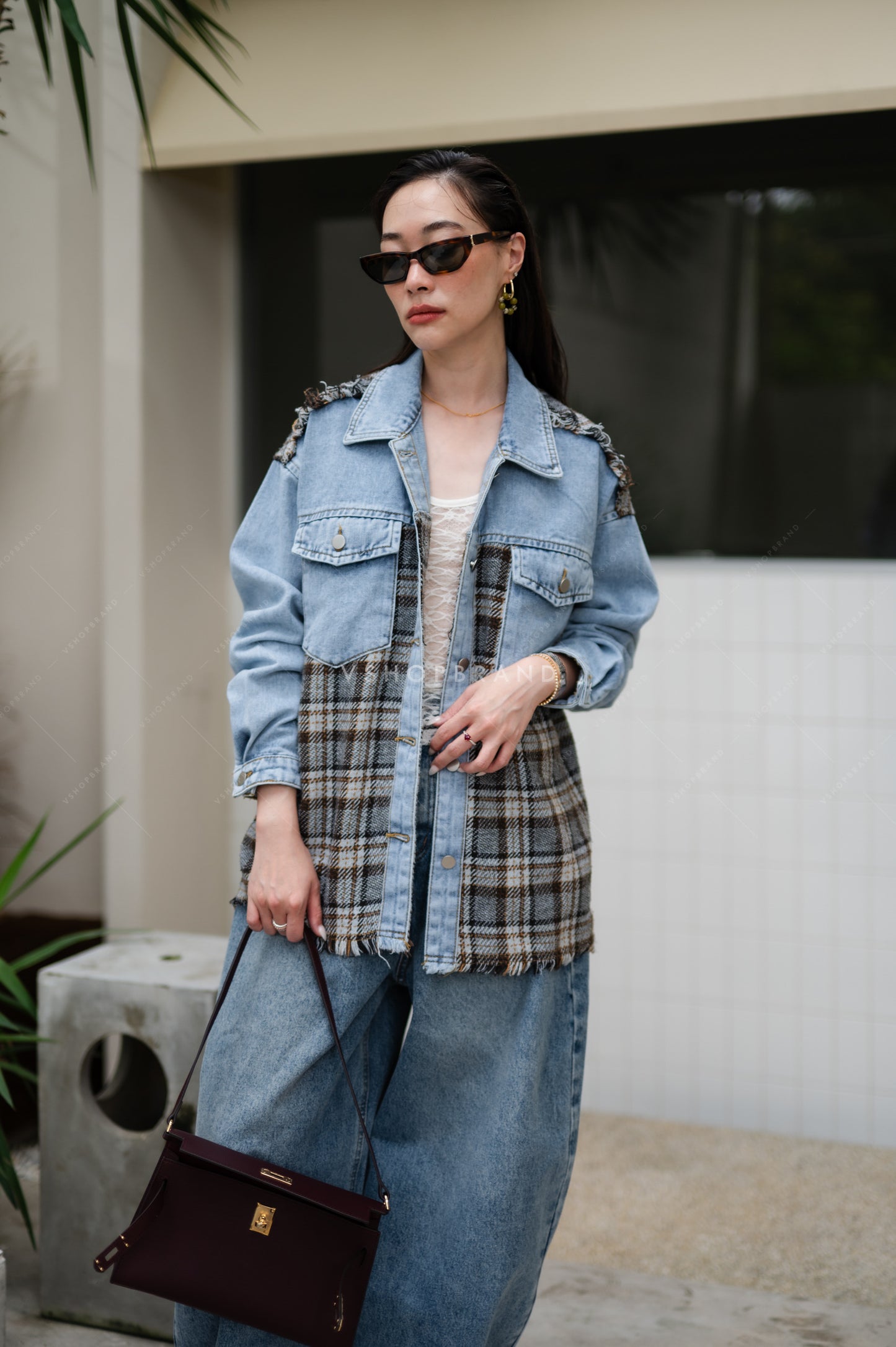 Starlight denim shacket