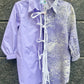 Purple haze tie up shirt