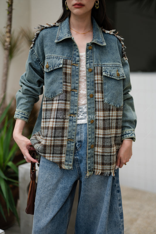 Starlight denim Jacket( Dark )