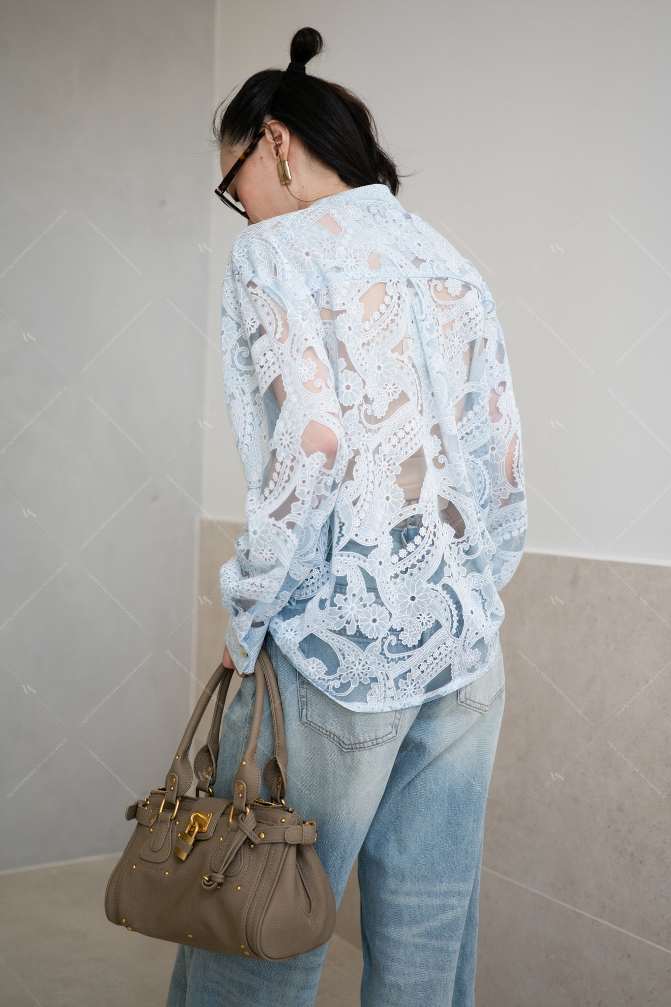 Cannes Flora Shirt Blue