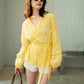 Lace Love Shirt Mango yellow