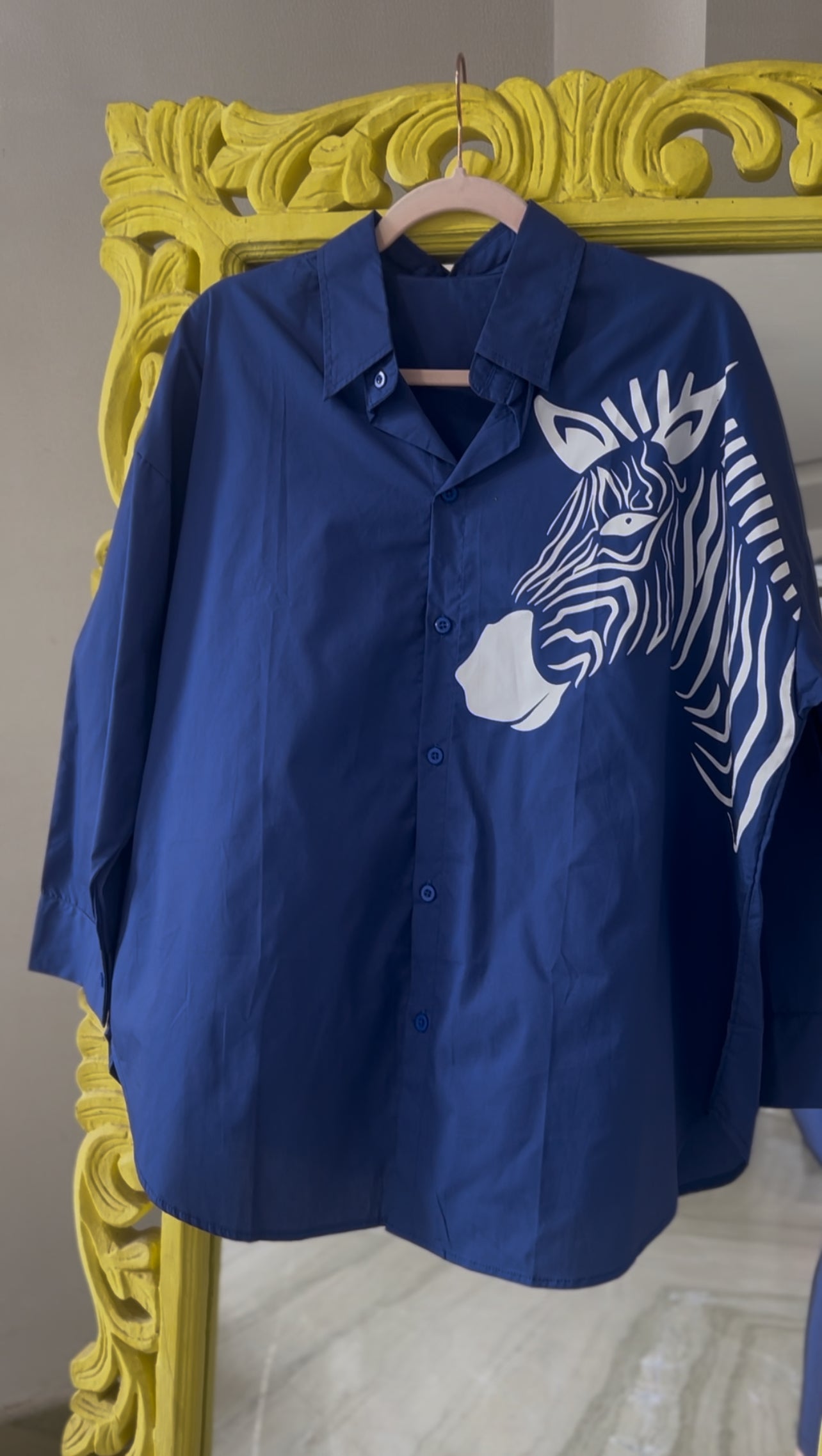 Oversize Style Shirt Zebra