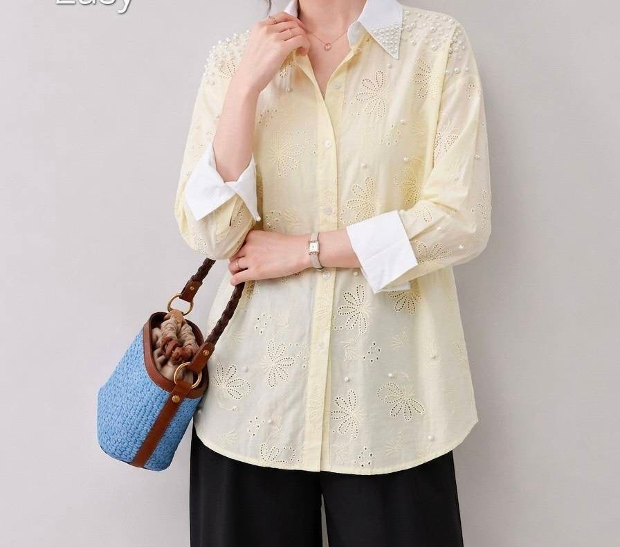 Bedazzled shirt YELLOW