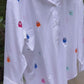 Oversize Style Shirt PacMan White