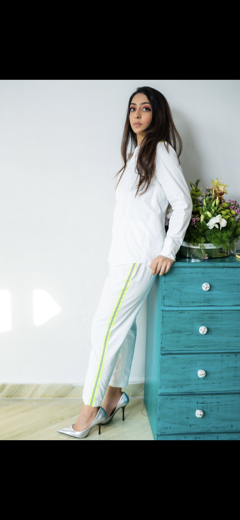 The Neon Droplet co-ord set WHITE
