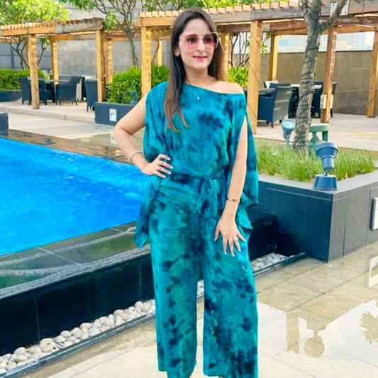 Drop Shoulder Coord Set turquoise